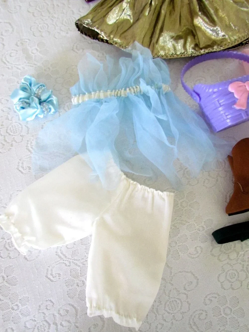 DOLL CLOTHES LOT w BOOTS, FITS 18